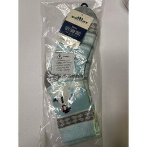 Northeast Outfitters Men's Cozy Cabin Socks, Festive Icon Crew, Blue, L‎ 8-12.5